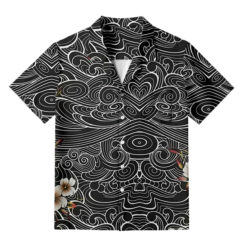 Modecanvas Floral Whirl Hawaiian Shirt