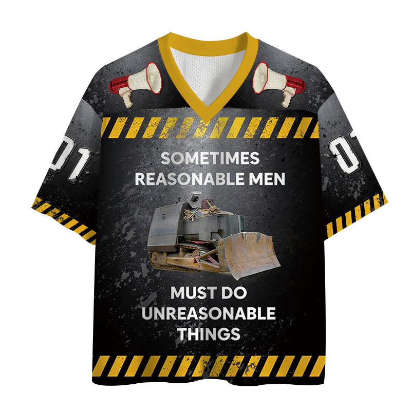 Modecanvas Sometimes Reasonable Men Must Do Unreasonable Thingst Mesh Jersey-modecanvas