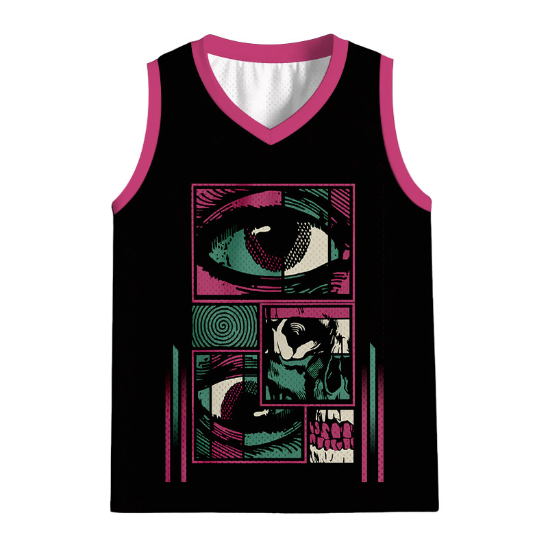Modecanvas Facial Fragments Jersey Tank