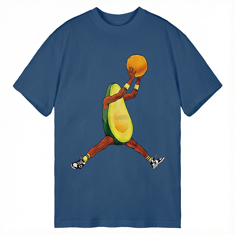 Modecanvas Avocado Basketball DTG Printing Classic T-Shirt-modecanvas
