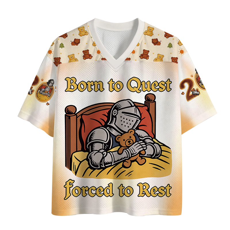 Modecanvas Born to Quest Forced to Rest Mesh Jersey-modecanvas