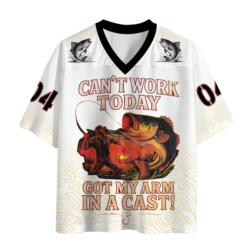Modecanvas Bass Fishing Funny Fisher Mesh Jersey-modecanvas