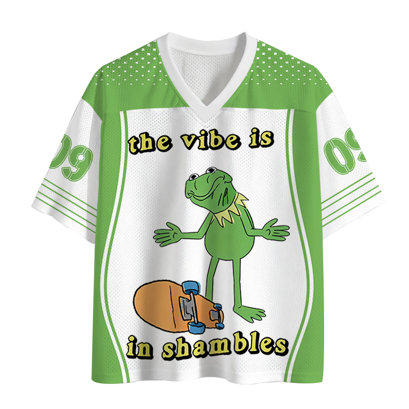 Modecanvas The Vibe Is In Shambles Mesh Jersey-modecanvas
