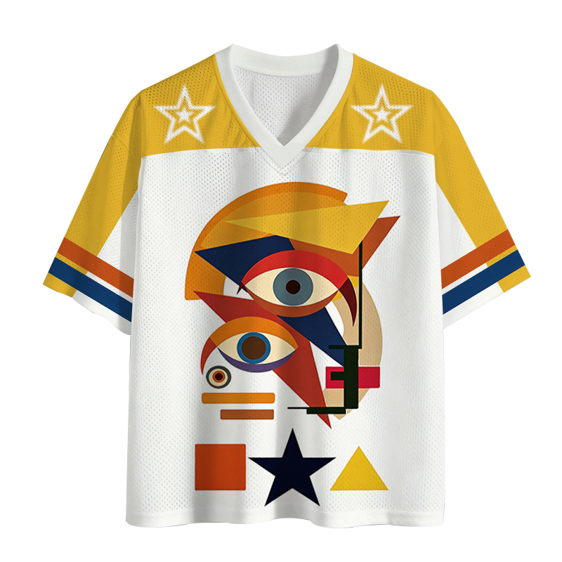 Modecanvas David Bowie Eye Mesh Jersey-modecanvas