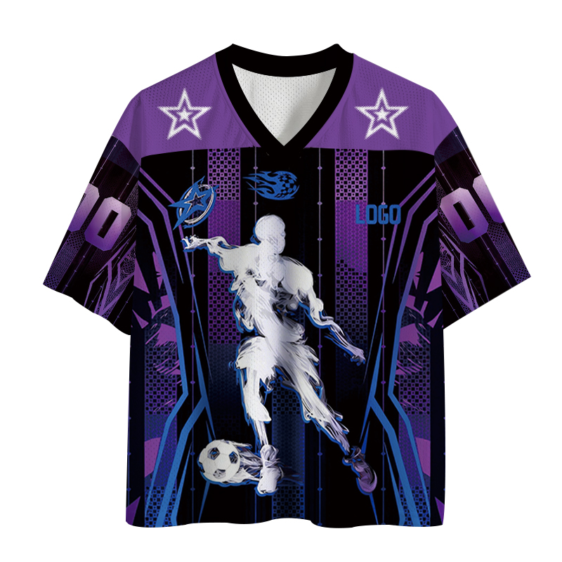 Modecanvas Glitch Matrix Dual Tone Frame Mesh Jersey-modecanvas