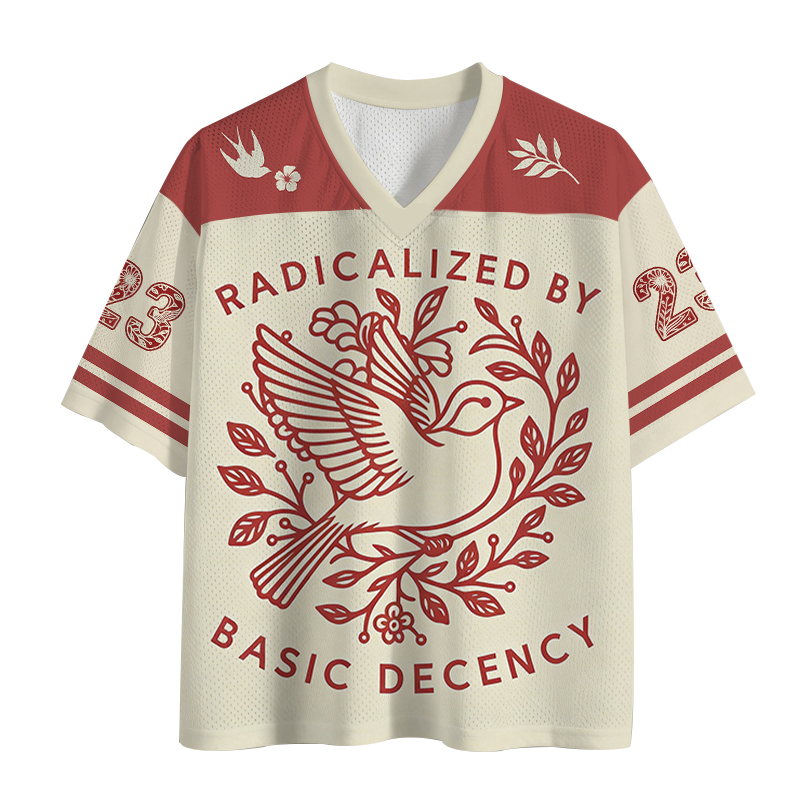 Modecanvas Pigeon Was Moved Mesh Jersey-modecanvas