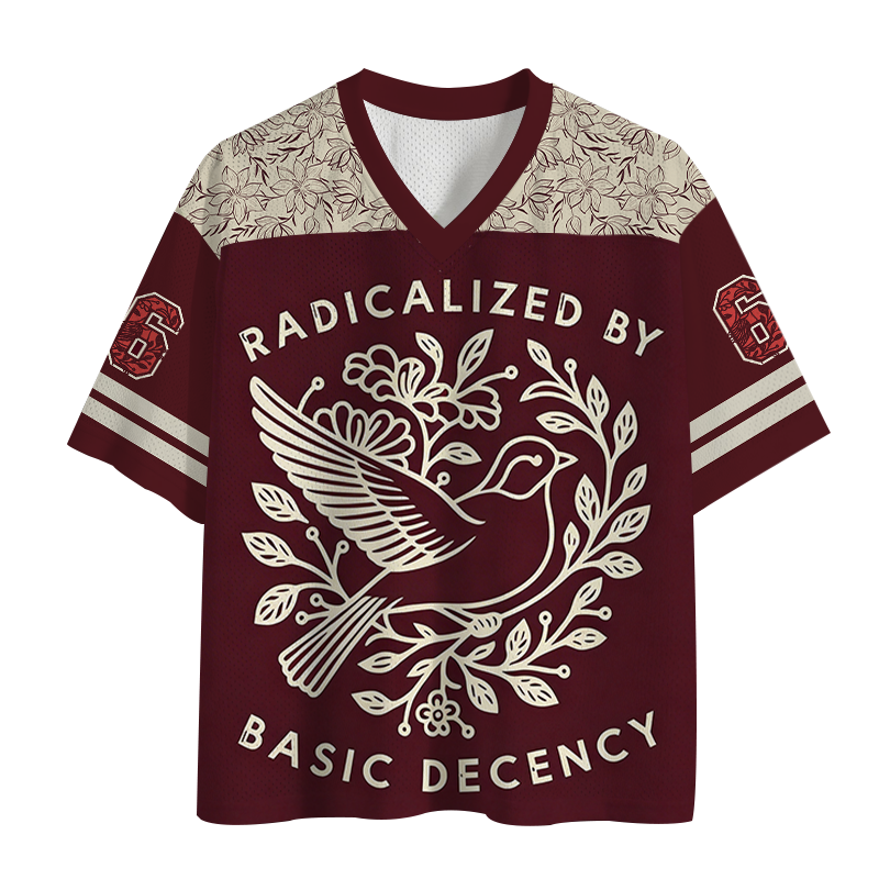 Modecanvas Pigeon Was Moved Red Mesh Jersey-modecanvas