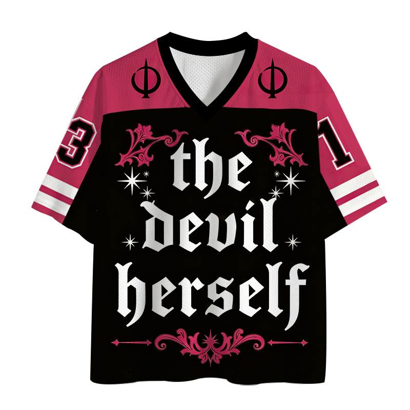 Modecanvas The Devil Herself Mesh Jersey-modecanvas