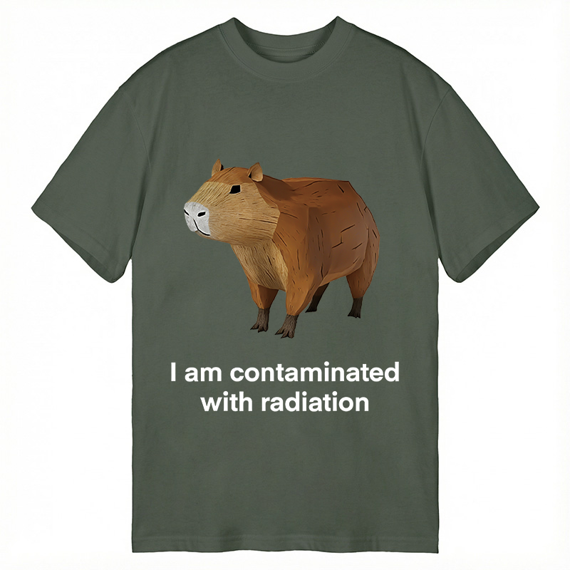 Modecanvas Contaminated Capybara DTG Printing Classic T-Shirt-modecanvas