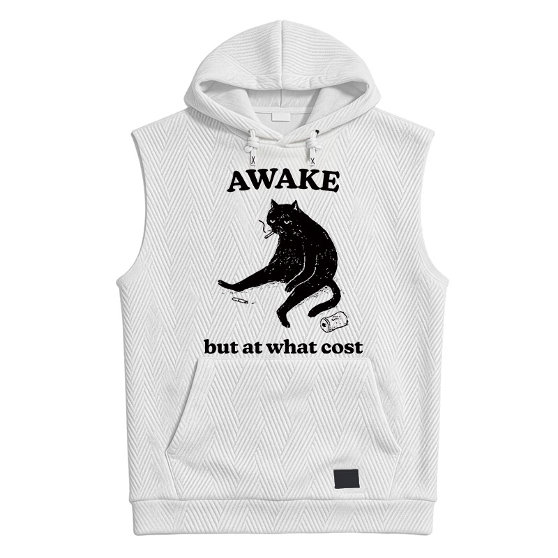 Modecanvas Decadent Smoking Cat Hooded Tank