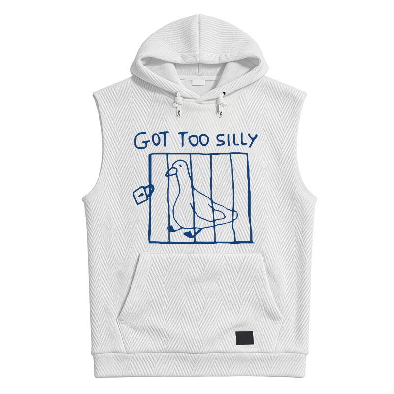 Modecanvas Got Too Silly Meme Hooded Tank