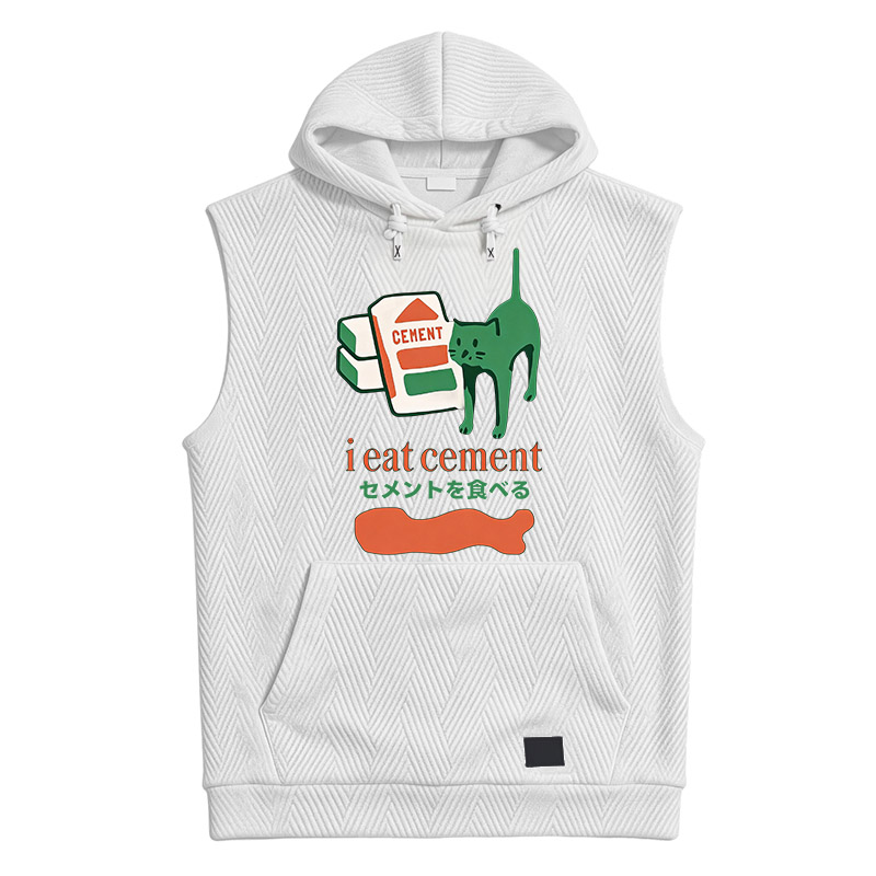 Modecanvas Cement Cat Hooded Tank