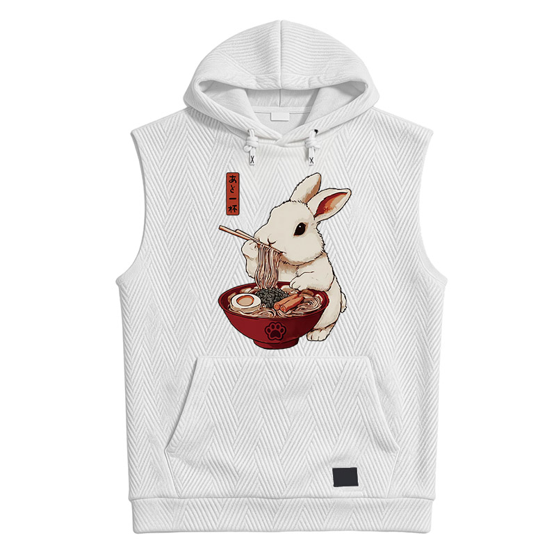 Modecanvas Bunny:One More Bowl, Please! Hooded Tank