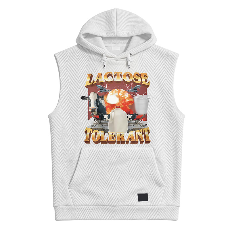 Modecanvas Retro Milk Lactose Tolerant Hooded Tank