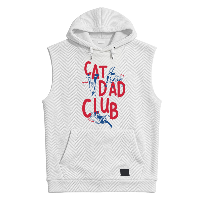 Modecanvas Cat Dad Club Hooded Tank