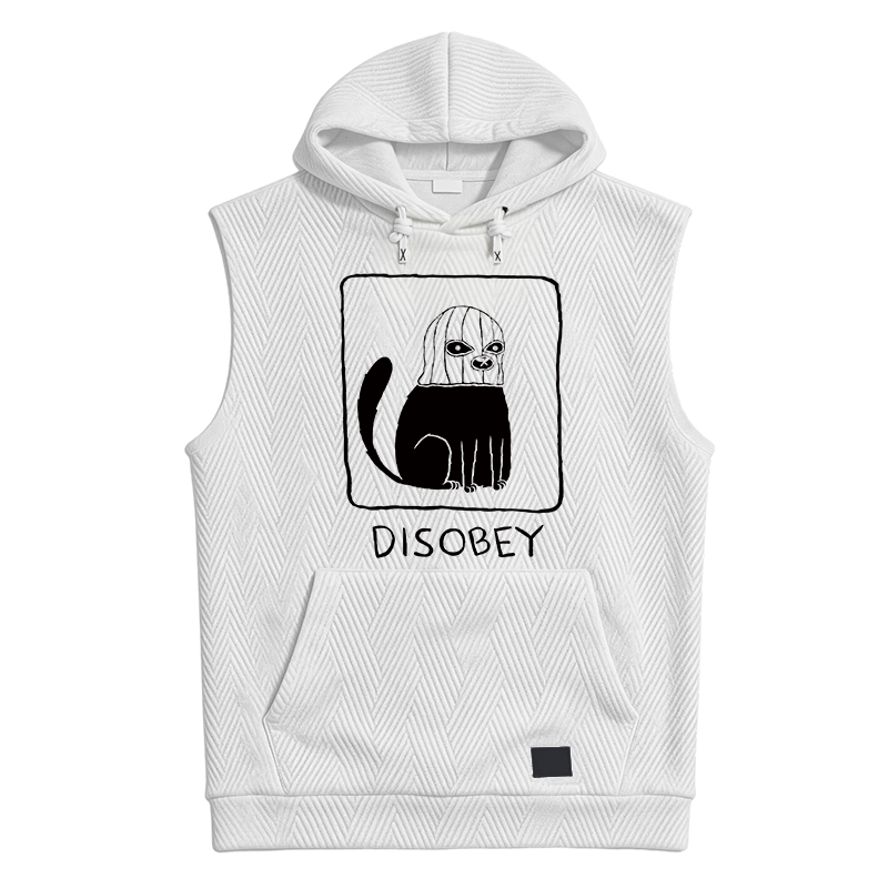 Modecanvas Disobey Cat Hooded Tank
