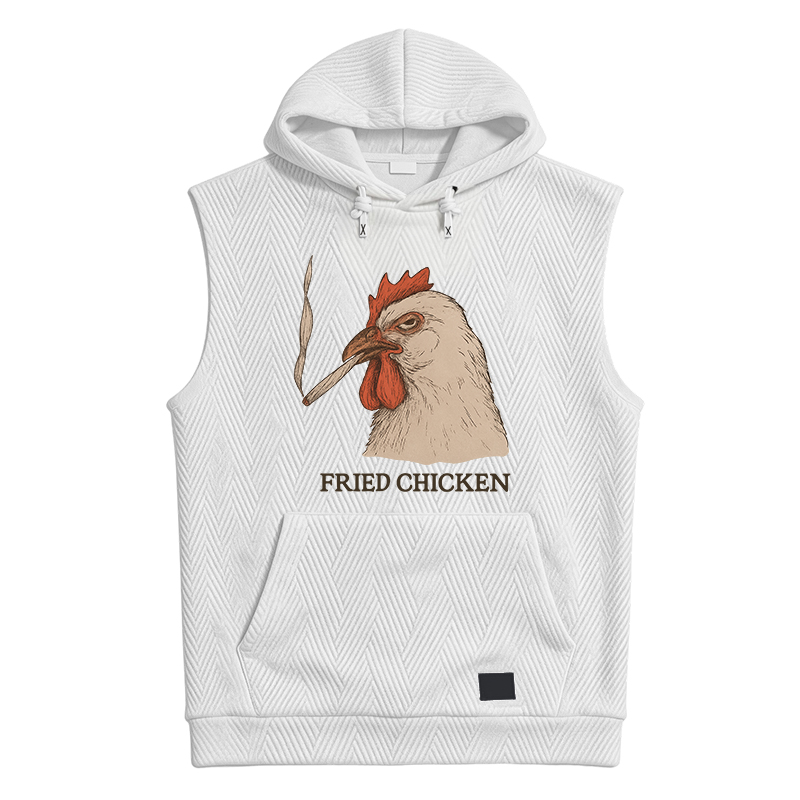 Modecanvas Fried Chicken 420 Smoking Meme Hooded Tank