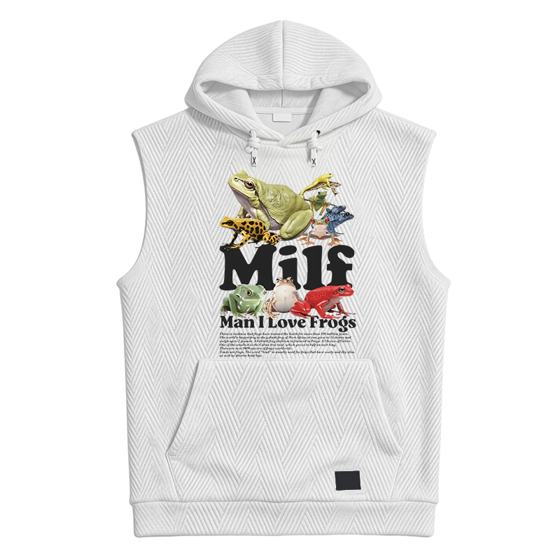 Modecanvas Man I Love Frogs Hooded Tank