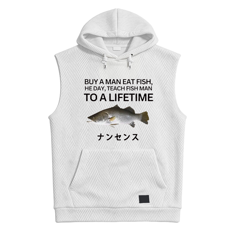 Modecanvas Buy a Man Eat Fish Hooded Tank