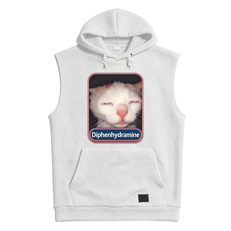 Modecanvas Diphenhydramine Cat Meme Hooded Tank