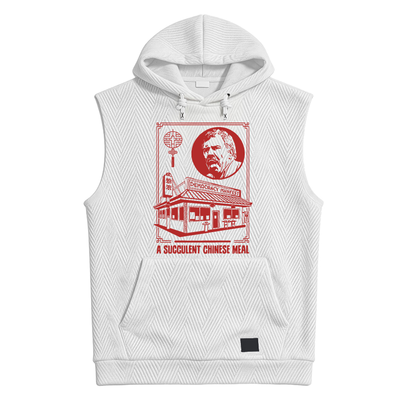Modecanvas Democracy Manifest Chinese Restaurant Hooded Tank