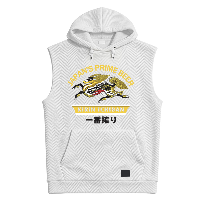 Modecanvas Kirin Ichiban Beer Logo Japanese Hooded Tank