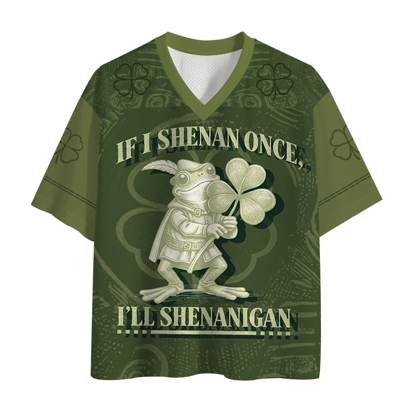 Modecanvas Lucky Day Frog Mesh Jersey-modecanvas