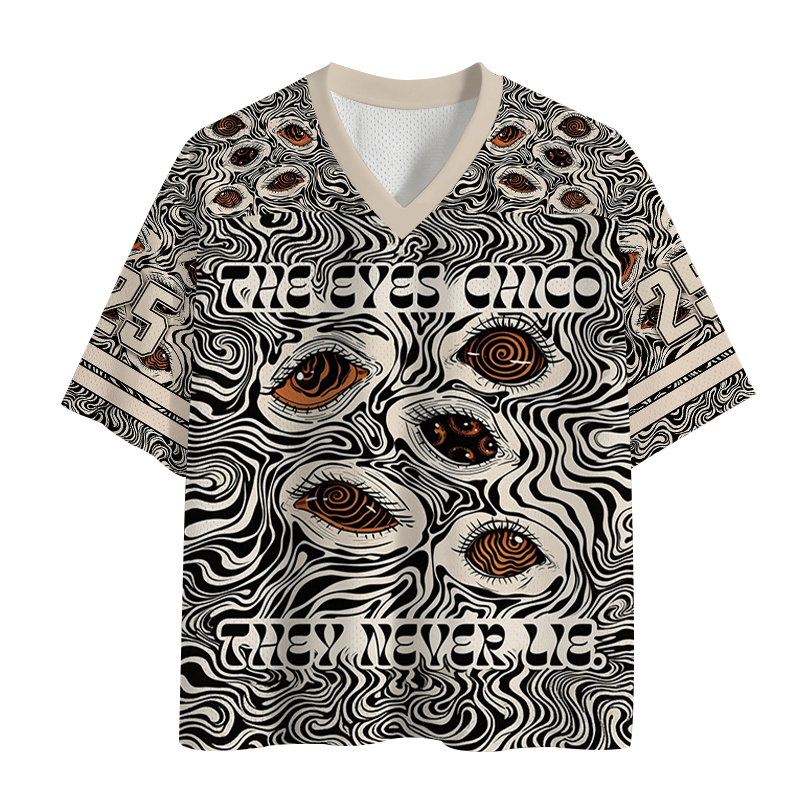 Modecanvas The Eyes Chico Mesh Jersey-modecanvas