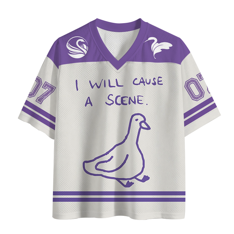 Modecanvas Stupid Goose Funny Mesh Jersey-modecanvas
