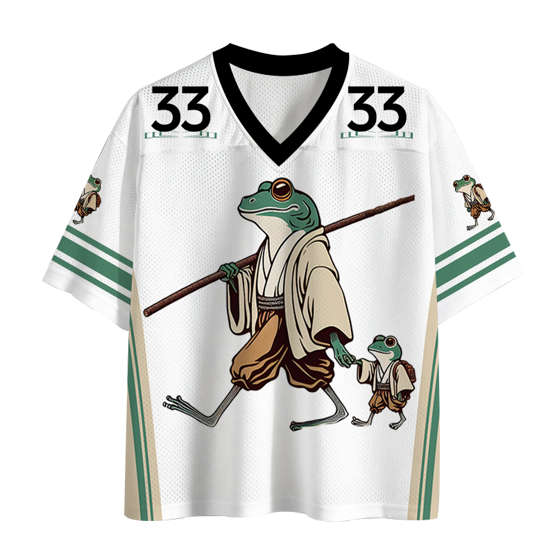 Modecanvas Big Hand Holding Little Hand Mesh Jersey-modecanvas