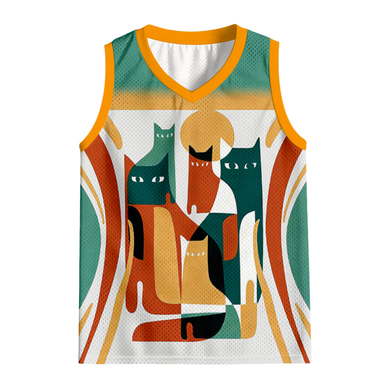 Modecanvas Abstract Felines Jersey Tank