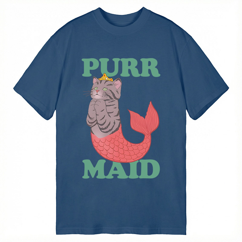 Modecanvas Purr Maid DTG Printing Classic T-Shirt-modecanvas