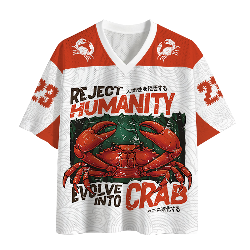 Modecanvas Horror Crab Mesh Jersey-modecanvas