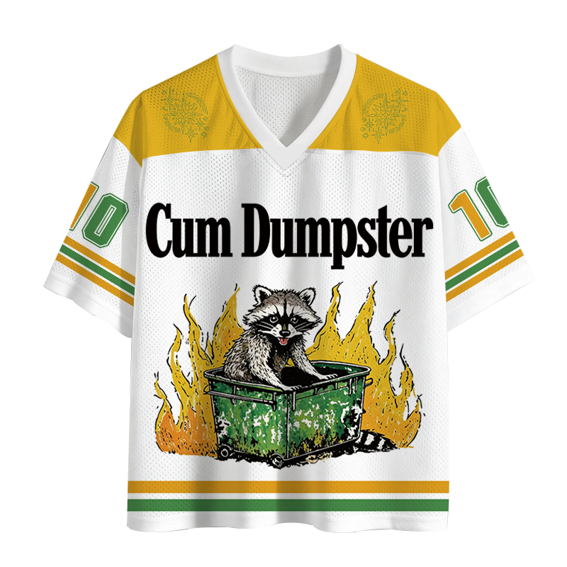 Modecanvas Cum Dumpster Raccoon Mesh Jersey-modecanvas