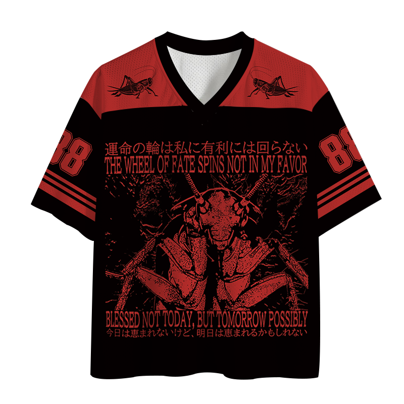 Modecanvas The Wheel Of Fate Cockroach Mesh Jersey-modecanvas
