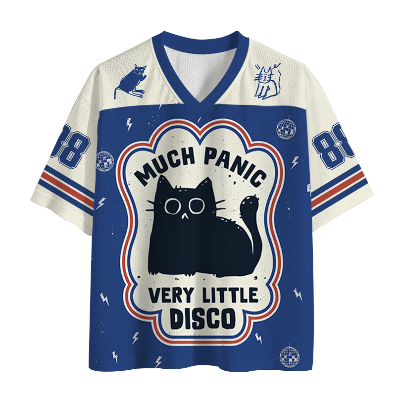 Modecanvas Much Panic Retro Mesh Jersey-modecanvas