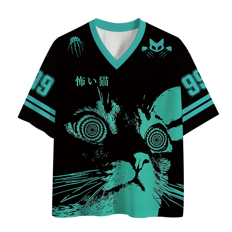 Modecanvas Cool Cat Japanese Mesh Jersey-modecanvas