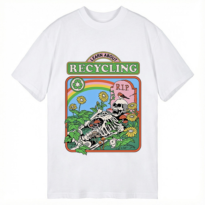 Modecanvas Recycling Life DTG Printing Classic T-Shirt-modecanvas