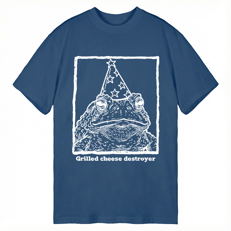 Modecanvas Funny Toad Grilled Cheese DTG Printing Classic T-Shirt-modecanvas