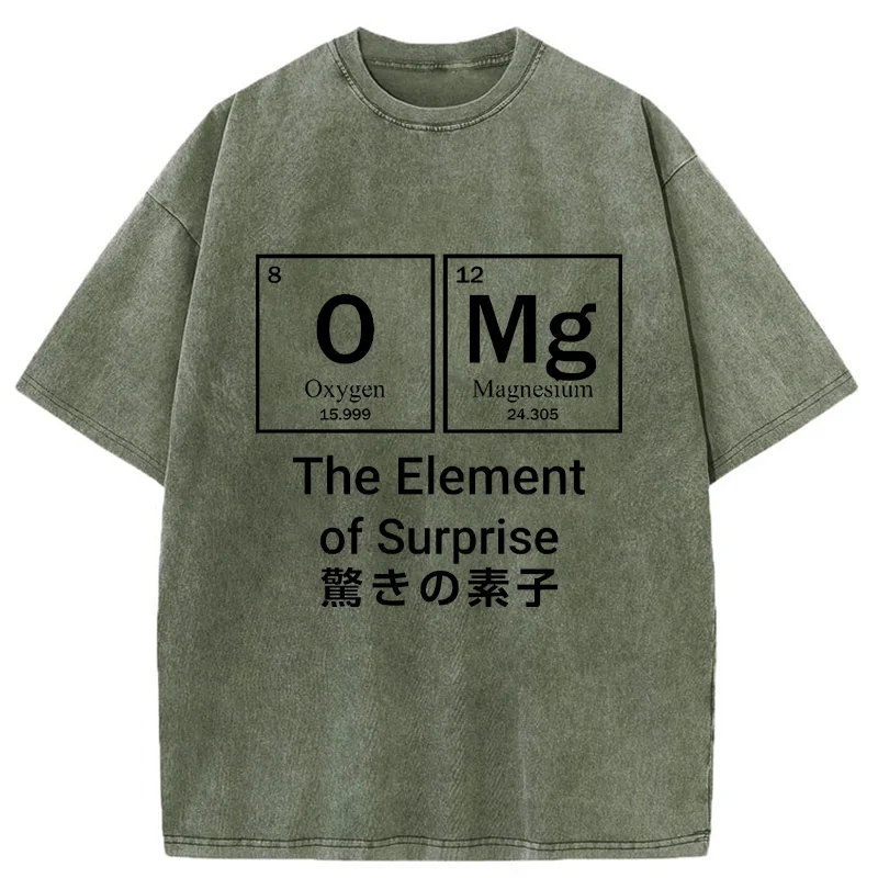 Modecanvas The Element Of Surprise Washed T-Shirt