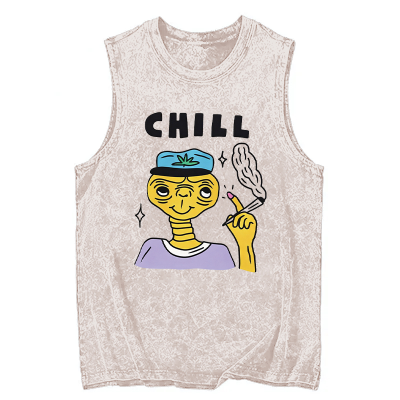 Modecanvas Chill DTG Printing Washed Tank-modecanvas