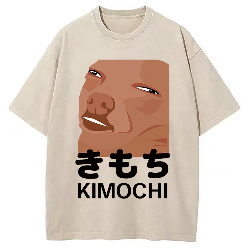 Modecanvas Kimochi Japanese Meme Washed T-Shirt