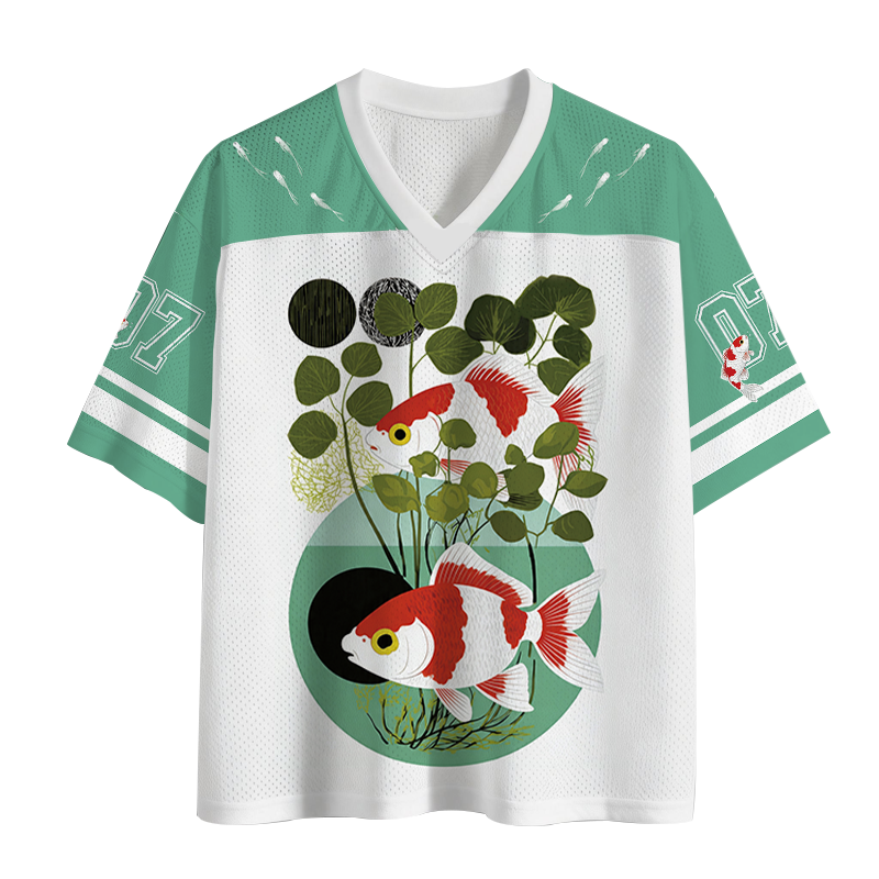 Modecanvas Koi Fish Mesh Jersey-modecanvas