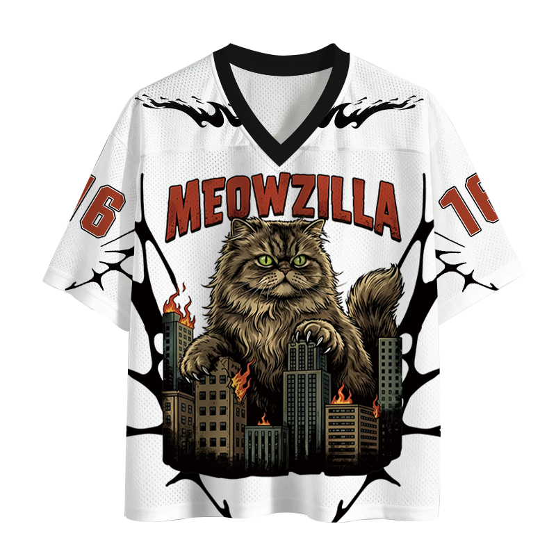 Modecanvas Cat Attack Mesh Jersey-modecanvas