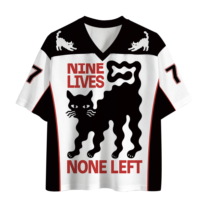 Modecanvas Neko Space Ramen Adventures Vintage Mesh Jersey-modecanvas