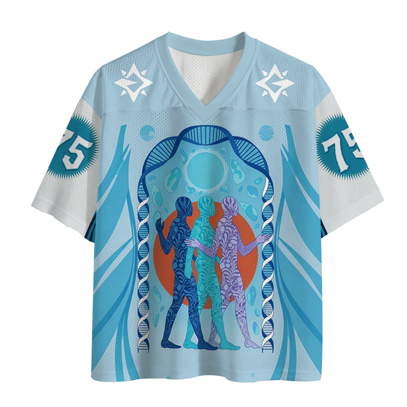 Modecanvas Genetic Binary Being Mesh Jersey-modecanvas