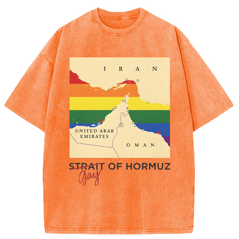 Modecanvas Gay of Hormuz DTG Printing Washed T-Shirt