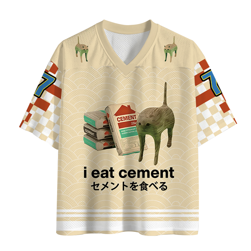 Modecanvas I Eat Cement Mesh Jersey-modecanvas