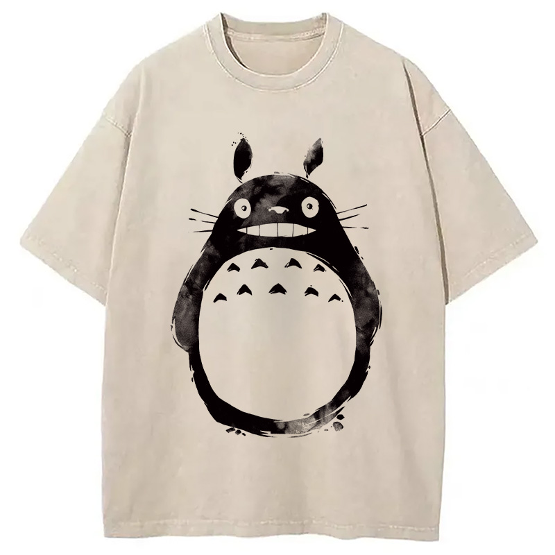 Modecanvas Forest Spirit Ink Washed T-Shirt