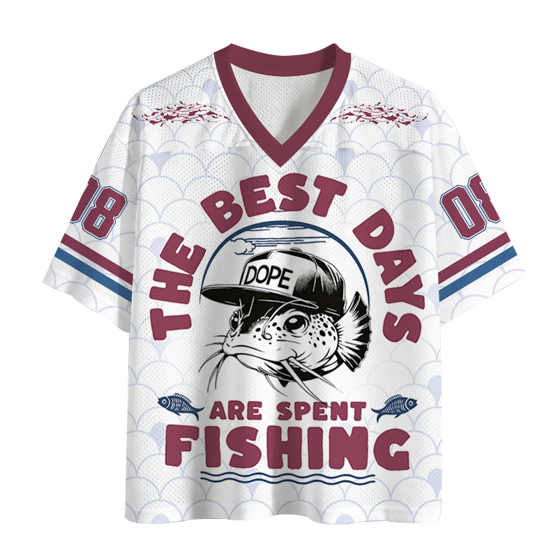 Modecanvas The Best Days Fishing Mesh Jersey-modecanvas